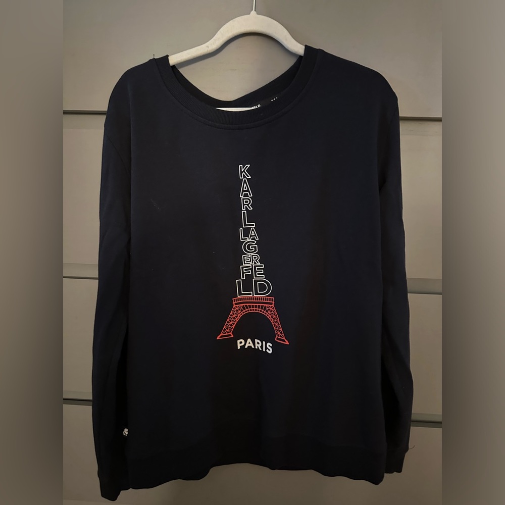 Karl Lagerfeld Paris Sweatshirt XS Navy Blue